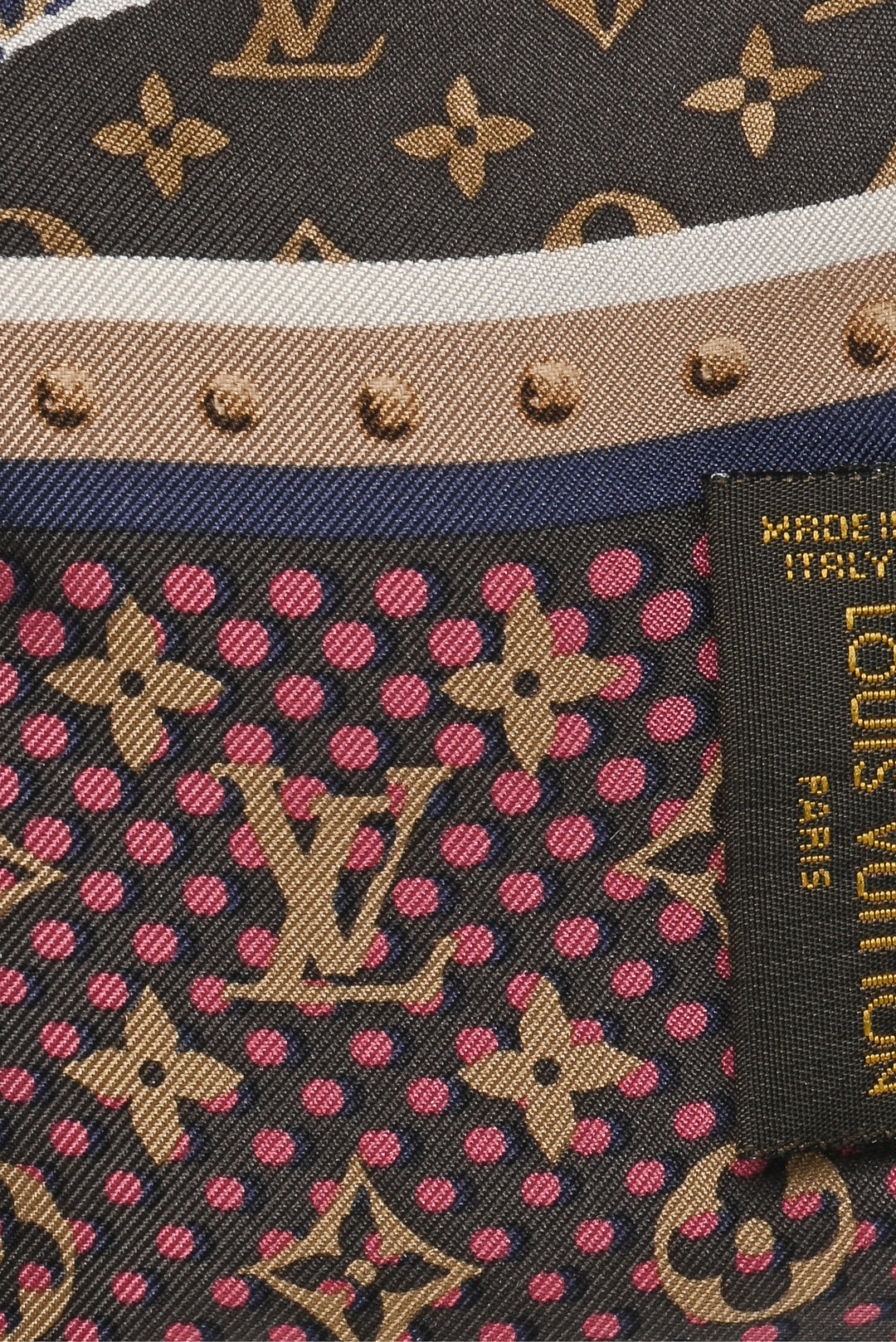 Louis Vuitton Monogram Wallpaper Silk Bandeau Scarf