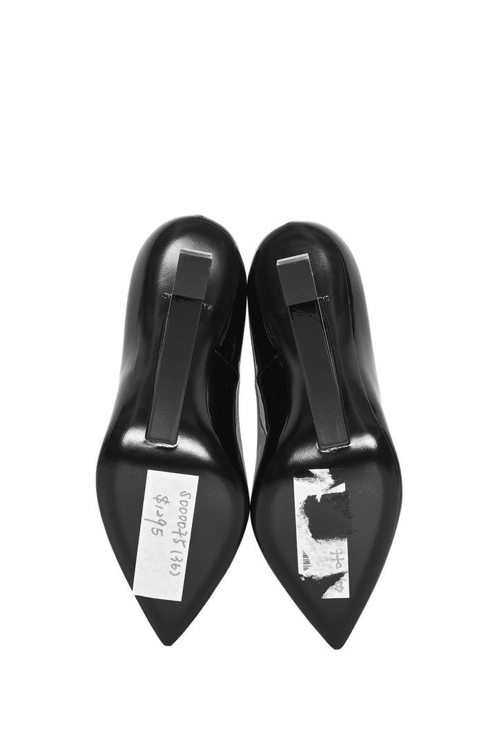 Saint Laurent Size 36 Patent Opyum Appelle Moi Ankle Strap Pumps