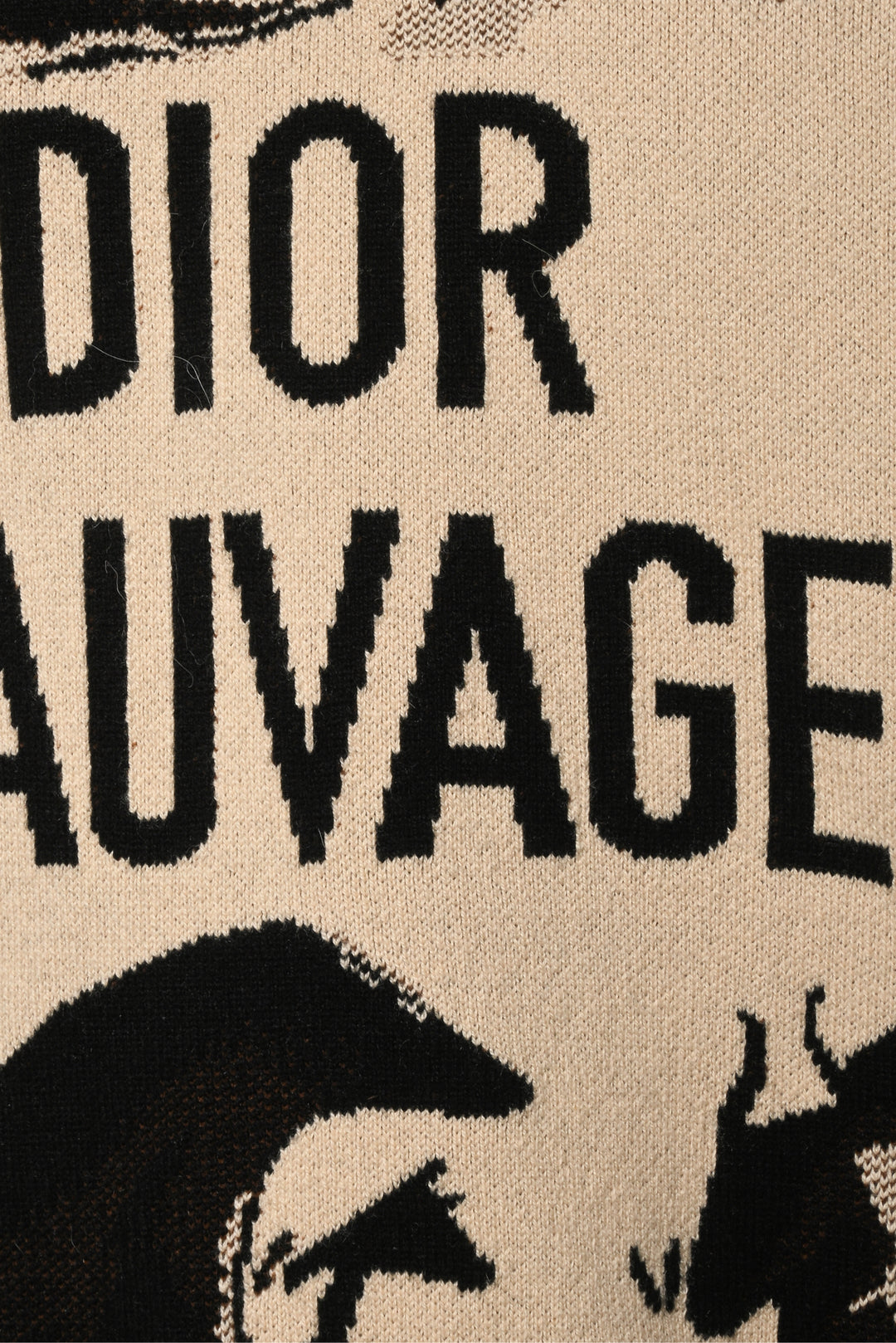 Dior Size 2 Dior Sauvage Back Logo Cashmere Sweater