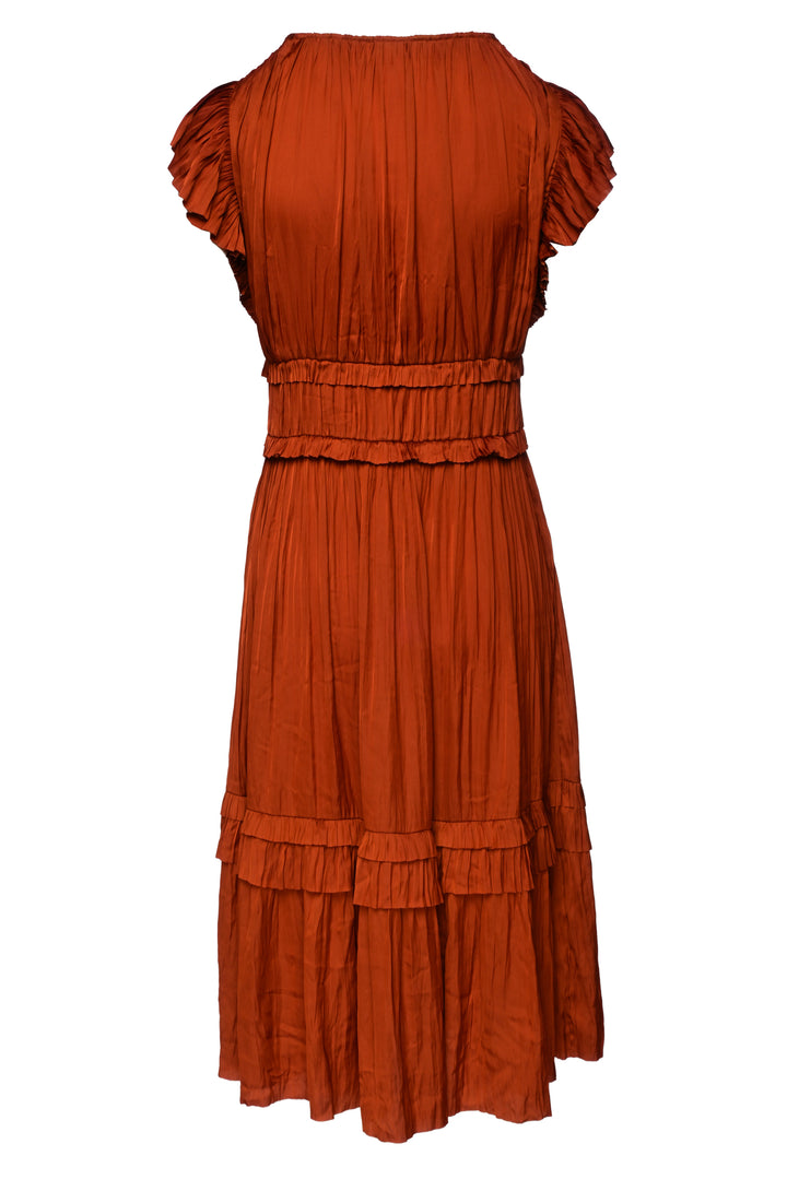 Ulla Johnson Size 6 Bella Ruffled Maxi Dress