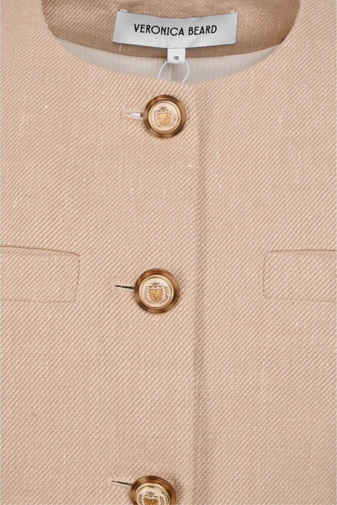 Veronica Beard Size 10 Linen Blend Vest Top