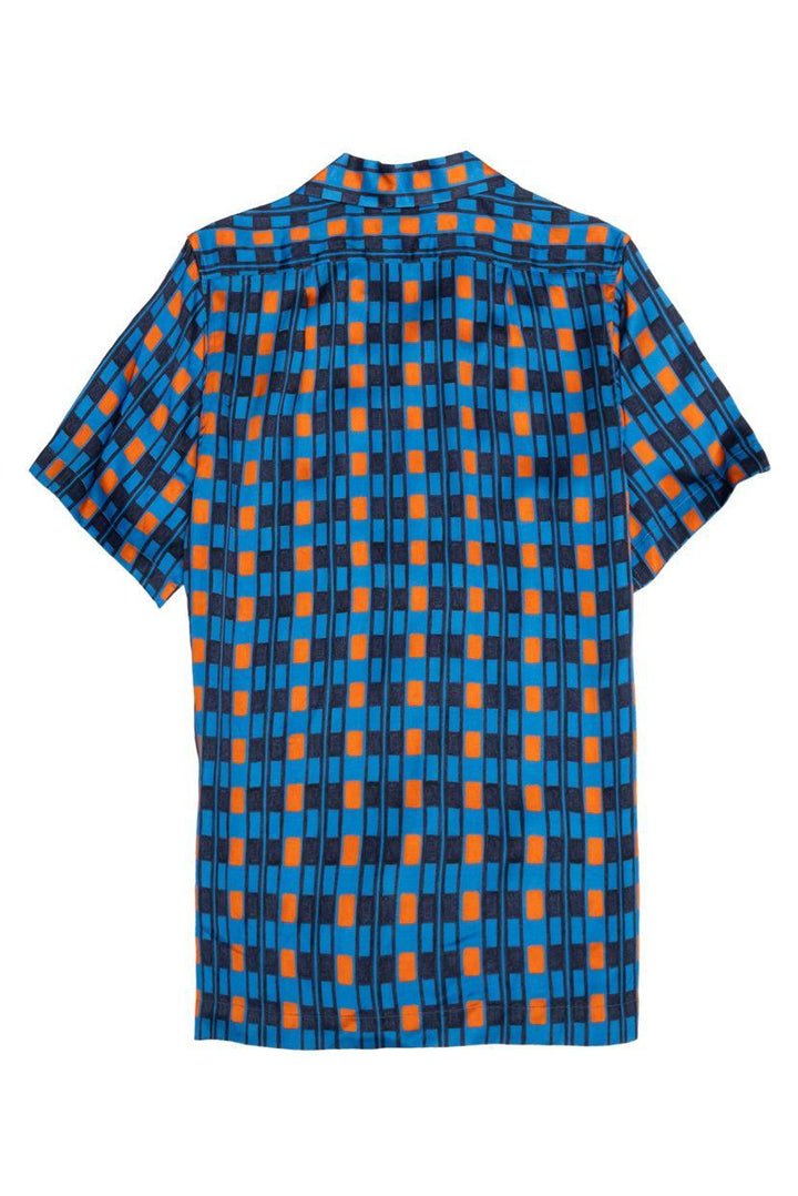 Wales Bonner Size 48 Men's Highlife Bowling Shirt Short Sleeve