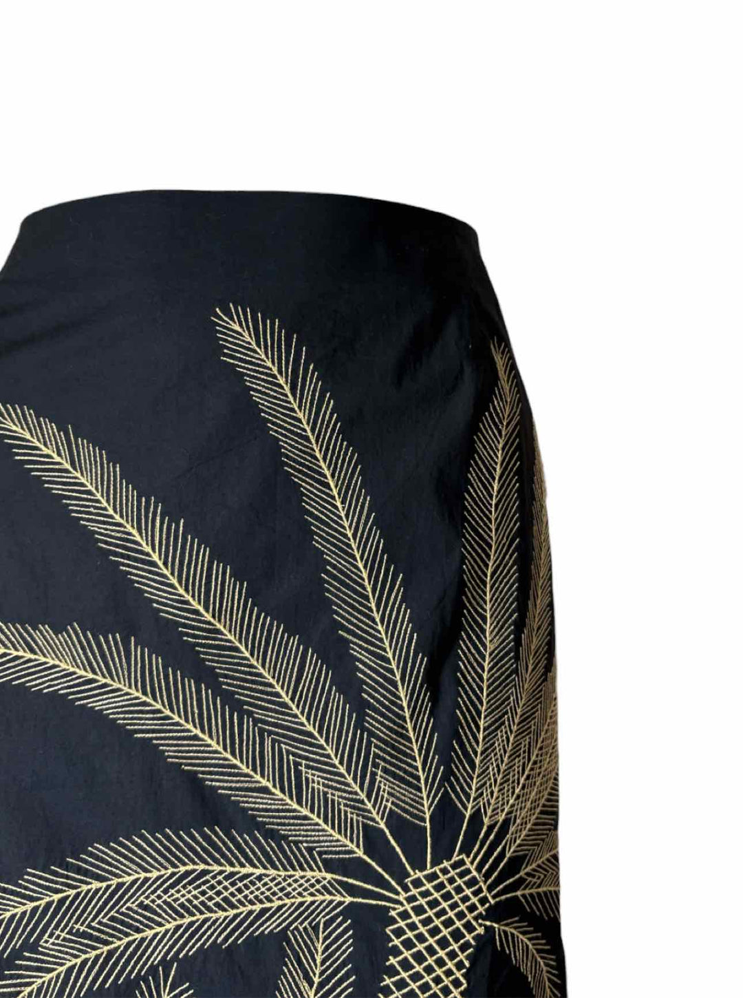 Le Sirenuse Size 44 Embroidered Palm Tree Skirt