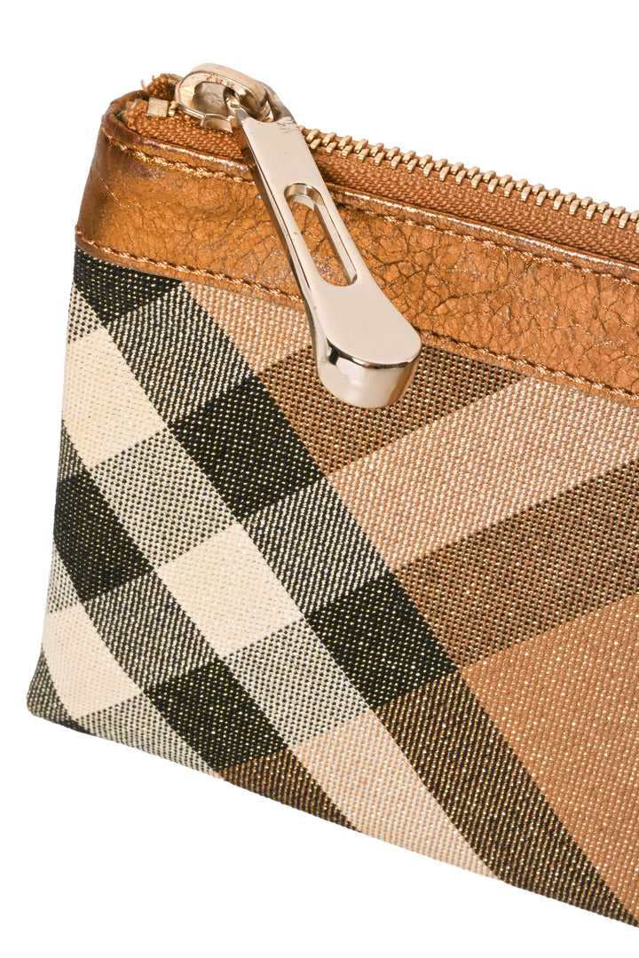 Burberry Vintage Sparkle Check Clutch