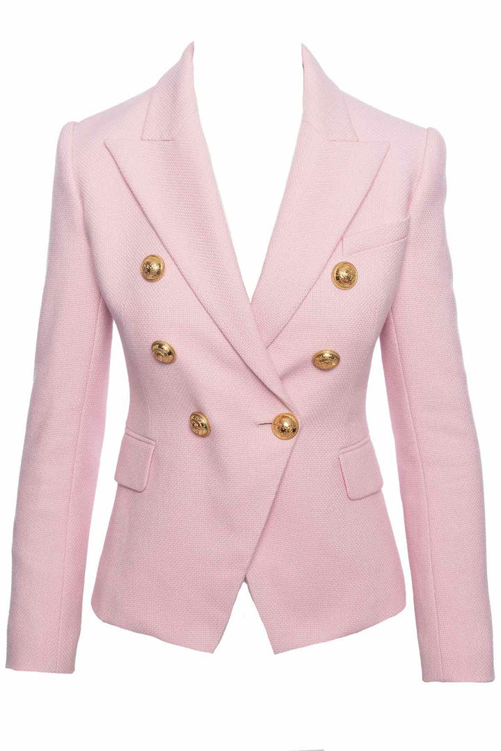 Balmain Size 34 Double Breasted Blazer