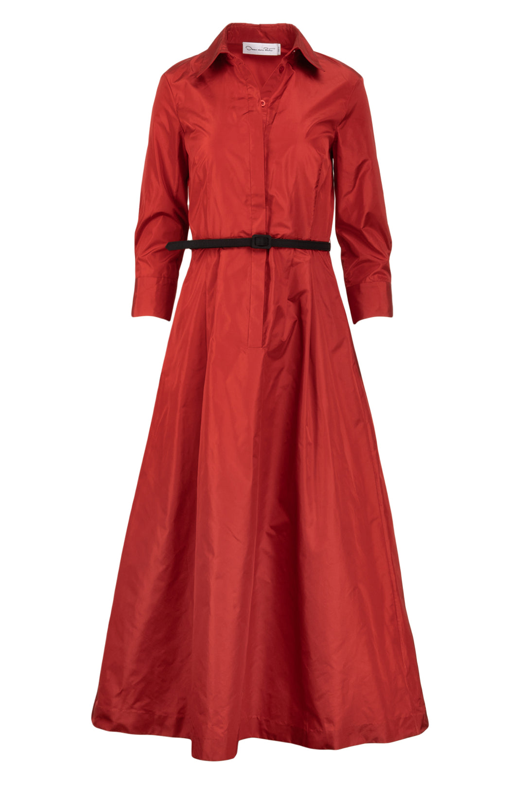 Oscar De La Renta Size 4 Silk Long Sleeve Maxi Dress