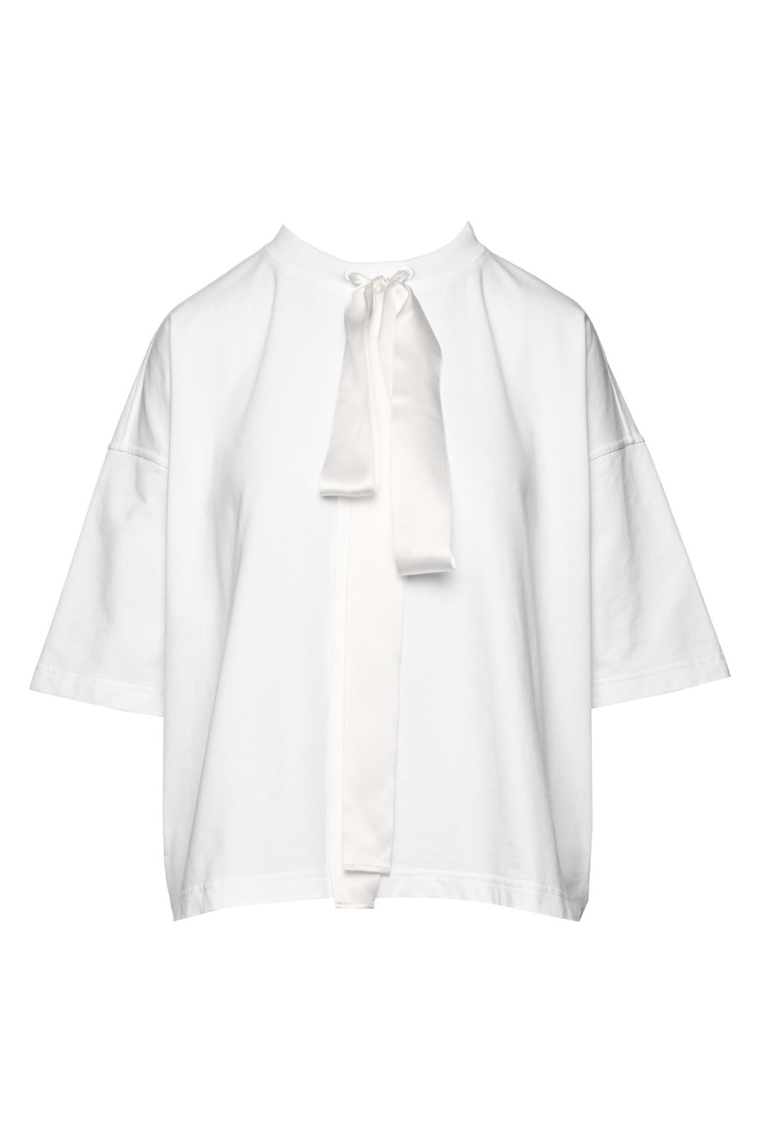 Sofie D'Hoore Size 36 Ribbon Bow Detail Cotton Tops