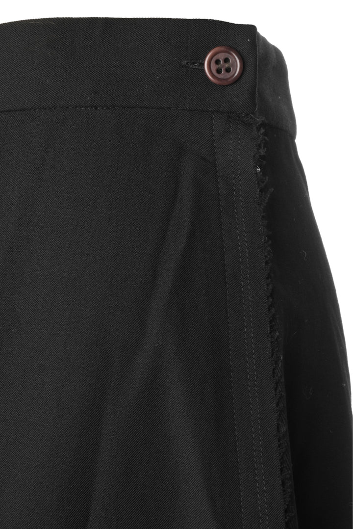 Comme Des Garcons Size S Raw Edge Midi Skirt