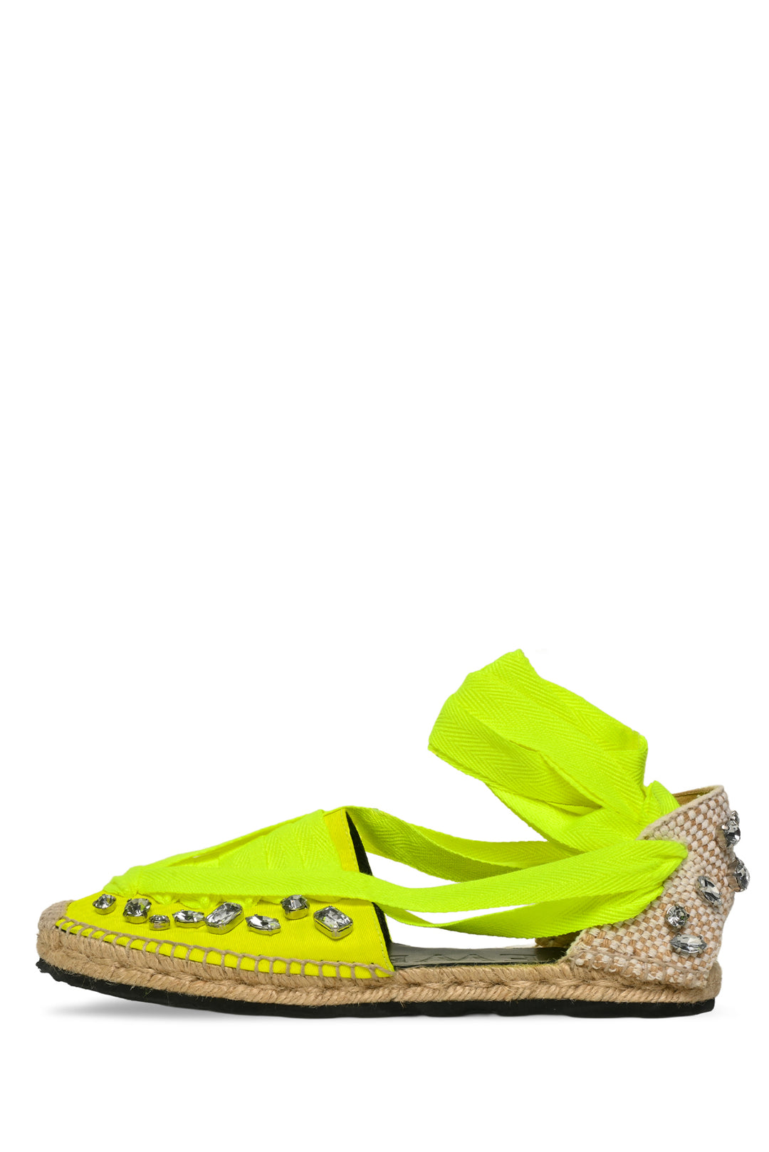 Loewe x Paula's Ibiza Size 41 Lace Up Crystal Espadrilles