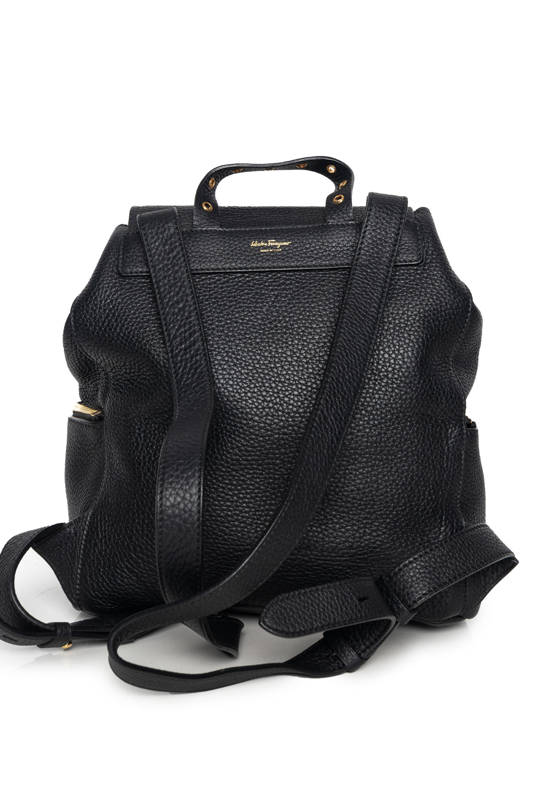 Salvatore Ferragamo Nero Leather BackPack