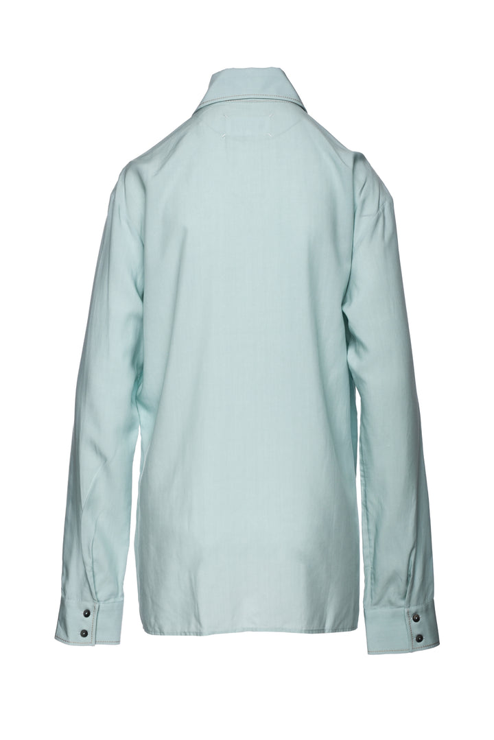 Maison Margiela Size 32 Men's Drapy Shirt Long Sleeve
