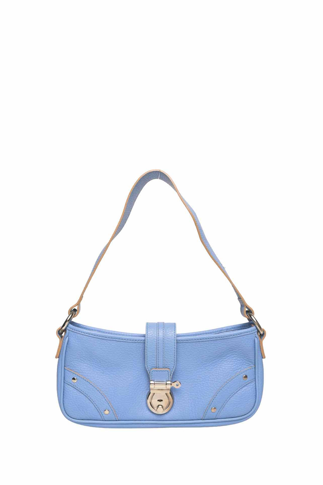 Burberry Pebbled Leather Shoulder Bag