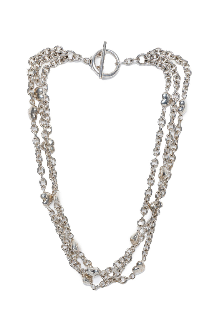 Tiffany 925 Multi-Strand Heart Necklace