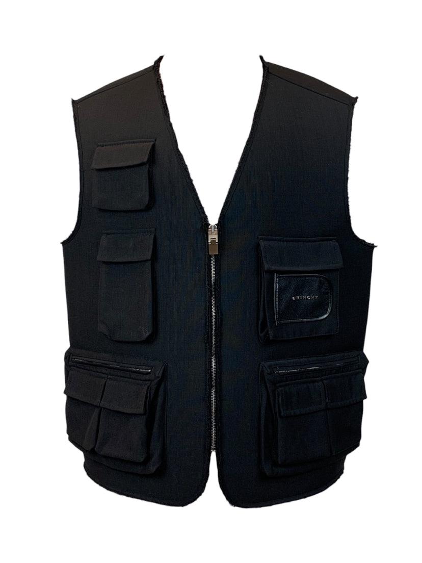 Givenchy Size XL Men's Wool & Mohair Technical Vest