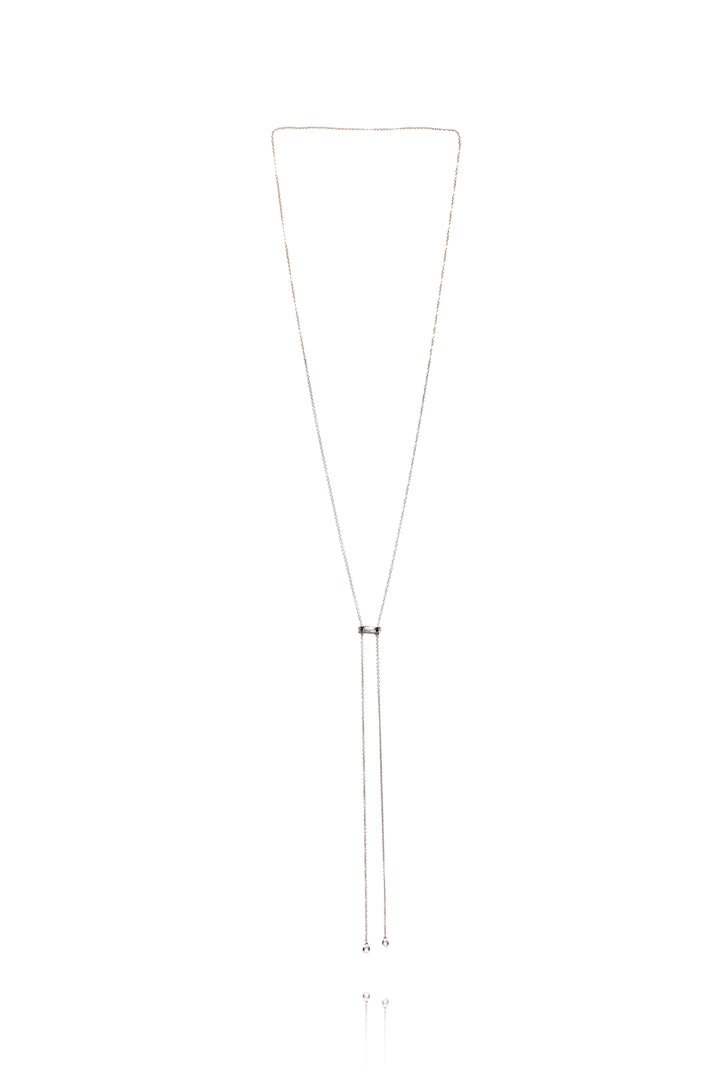 EF Collection 14K White Gold Diamond Necklace