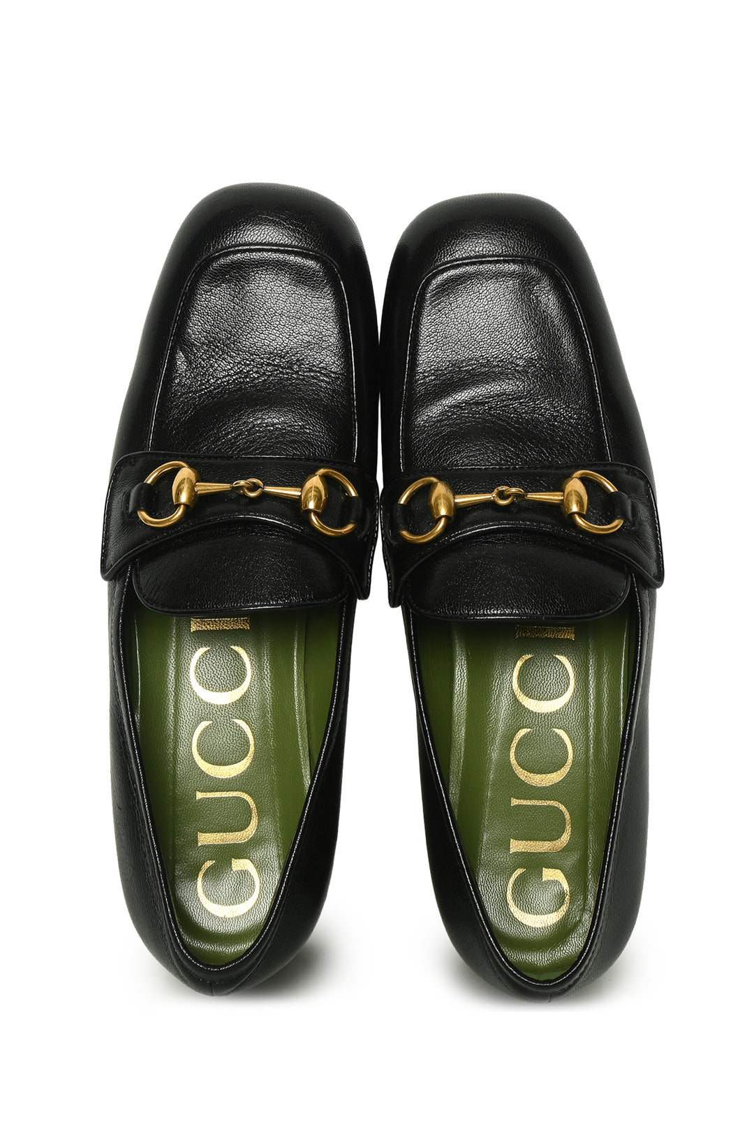 Gucci Size 38 Houdan Horsebit Leather Platform Loafers