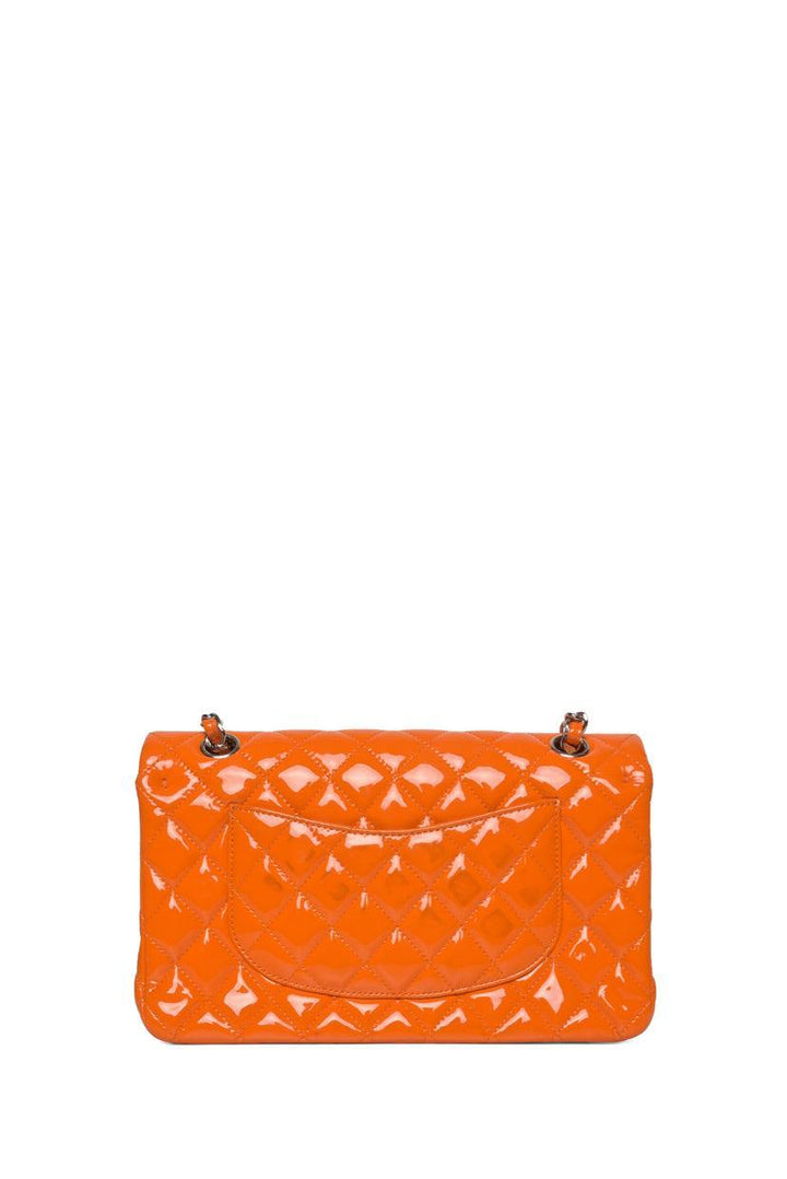 Chanel 2014 Patent Quilted Double Flap Shoulder Bag