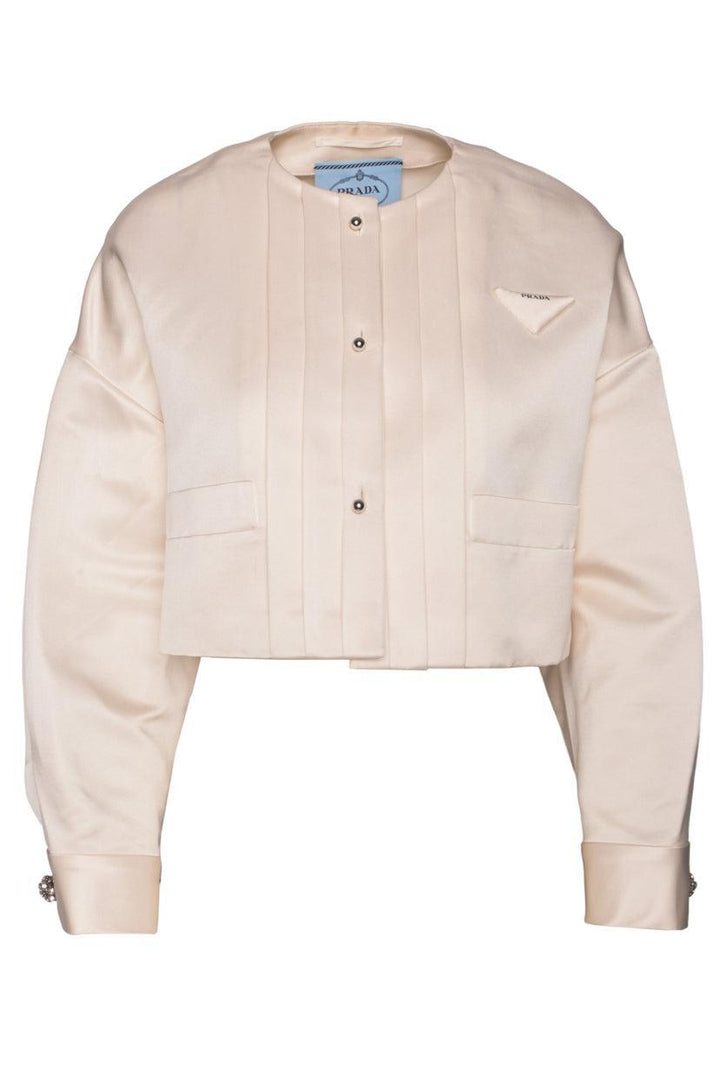 Prada Size 36 2022 Double Satin Cropped Jacket