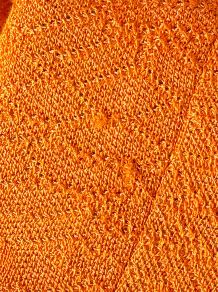 Alexander Mcqueen Size L Silk Blend Knit Pattern Dress