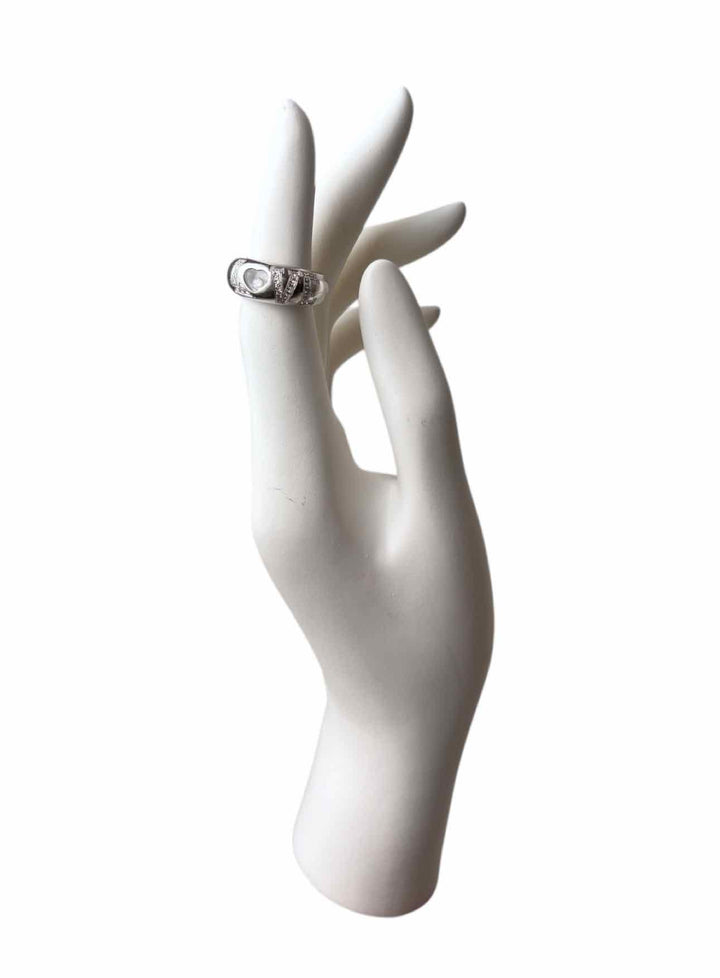 Chopard Size 7 Happy Diamond Love  Domed Ring
