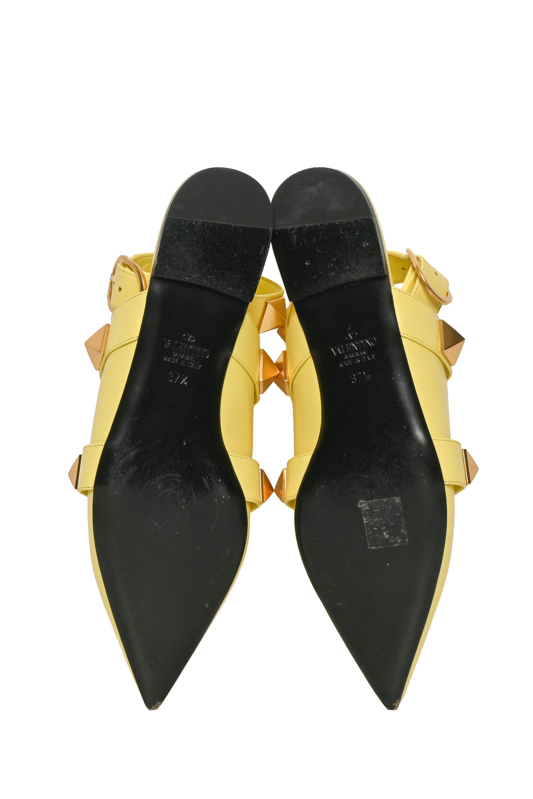 Valentino Size 37.5 Roman Stud Sandal Flats
