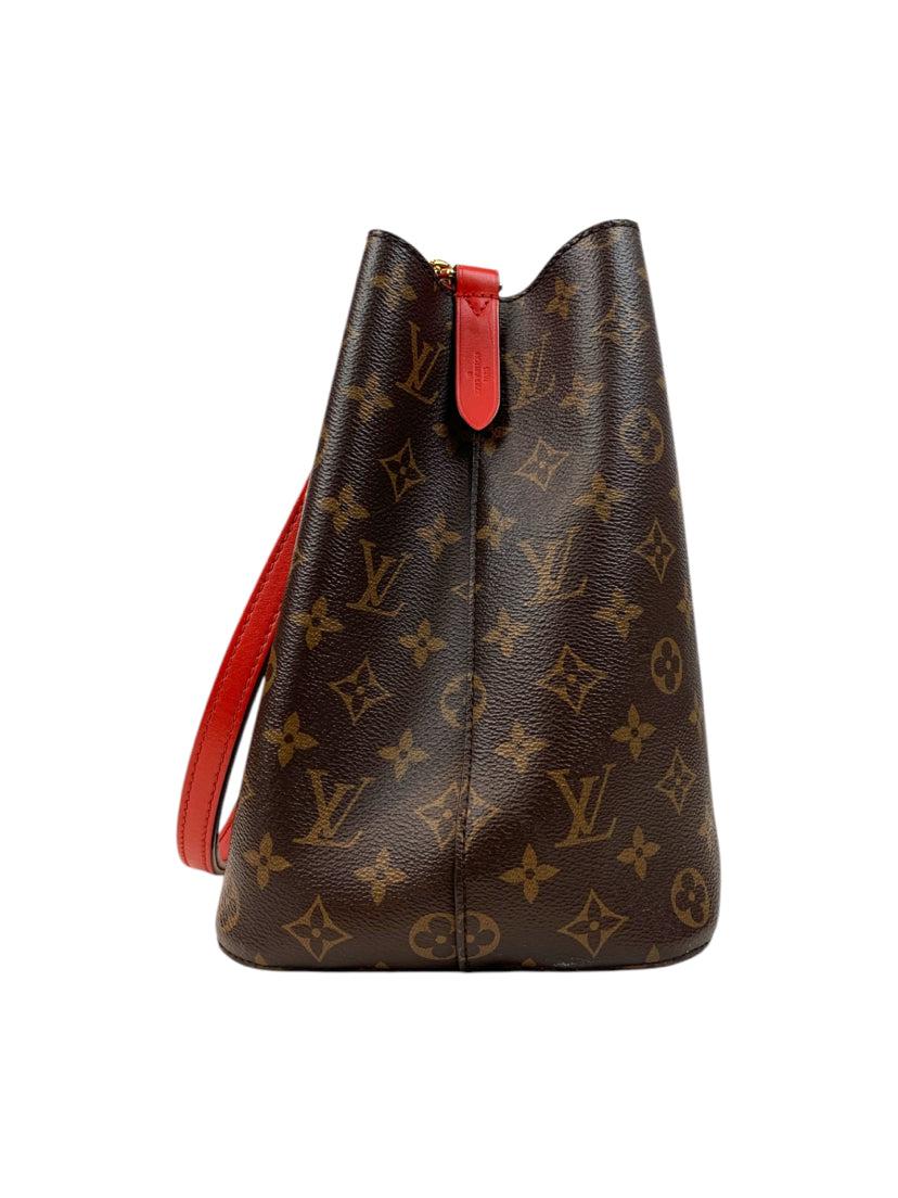 Louis Vuitton Coquelicot Red Monogram Canvas Neonoe MM Bag