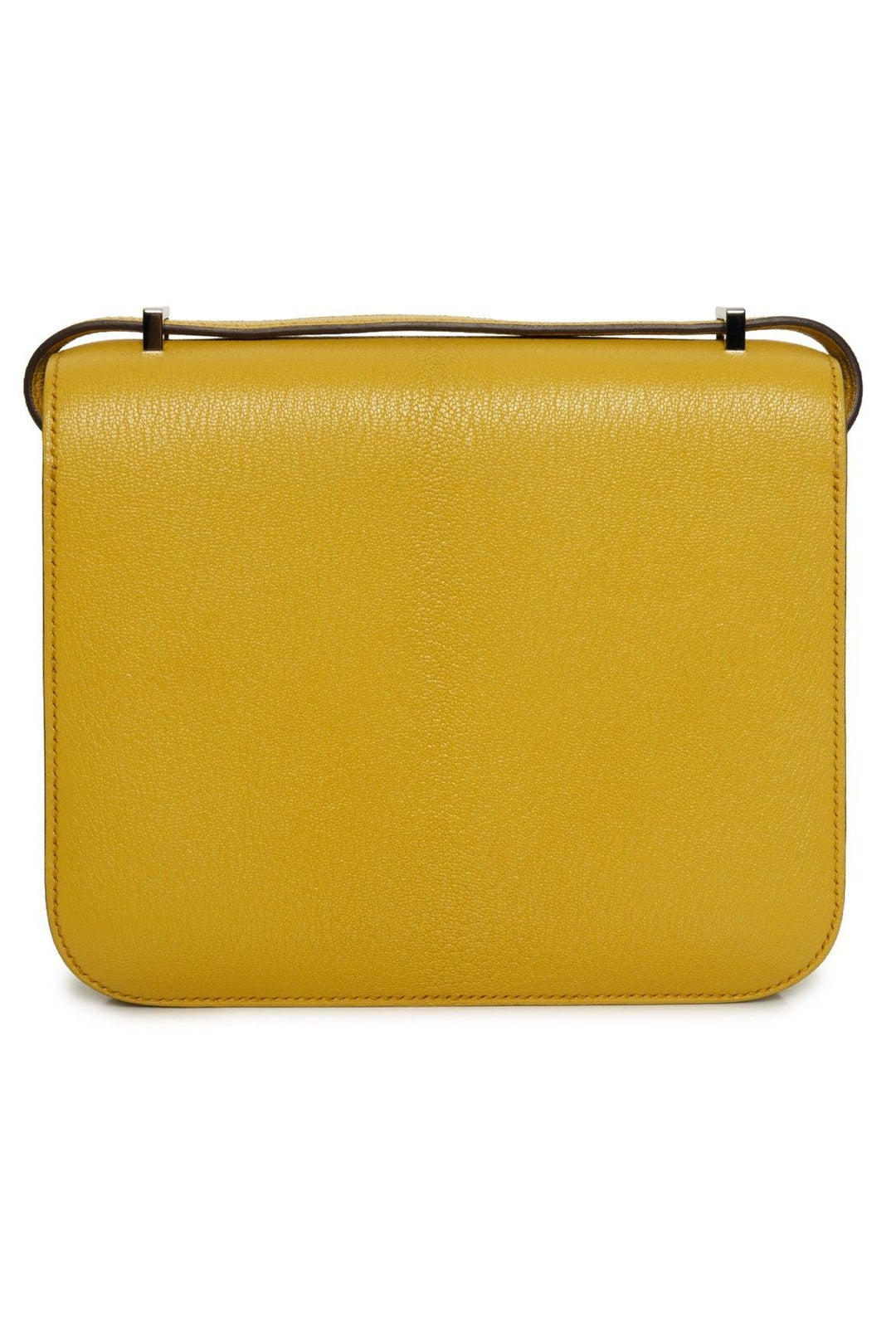 Hermes 2023 Soleil Yellow Chevre Mysore Mini Constance 18 Crossbody