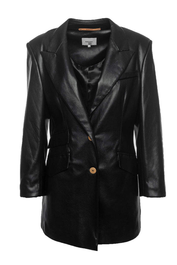 Nanushka Size XS Cancun Vegan Leather Blazer