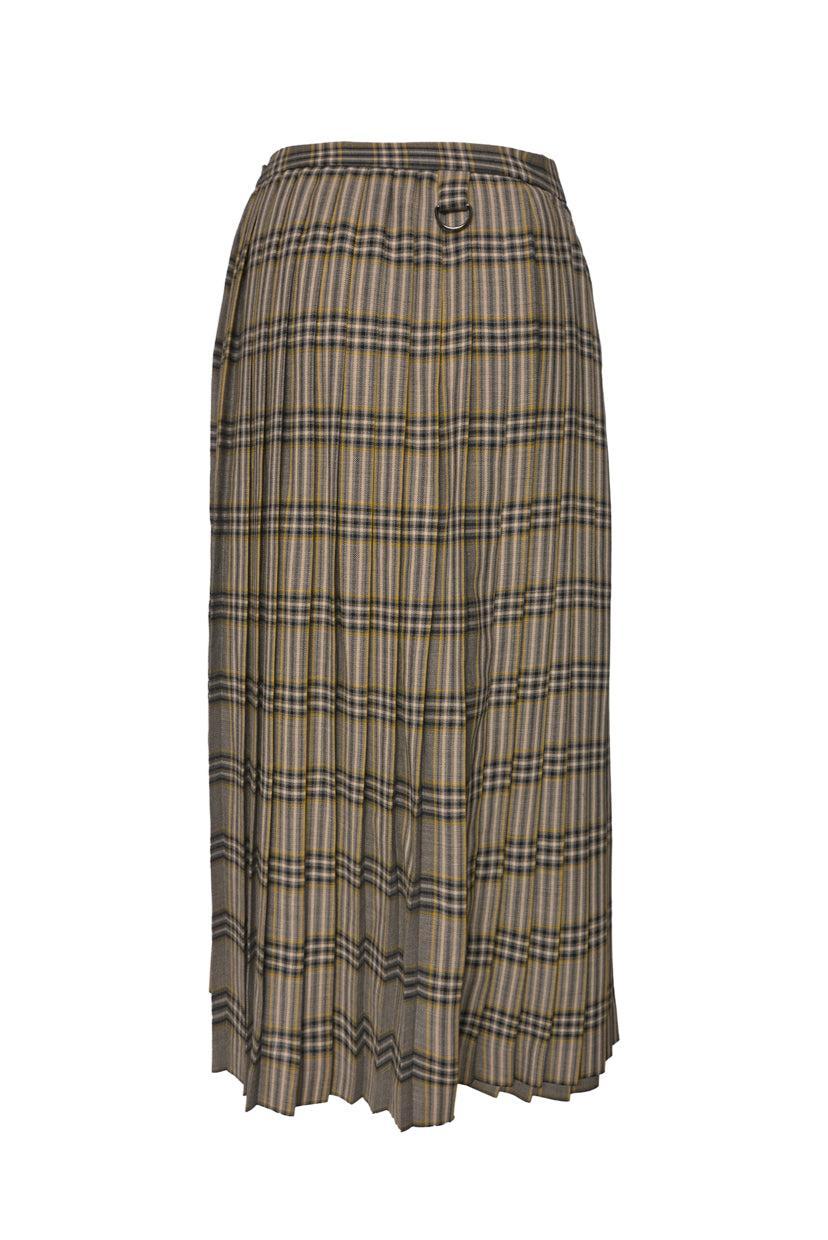 Joseph Size 38 Beck Checked Wool Wrap Skirt