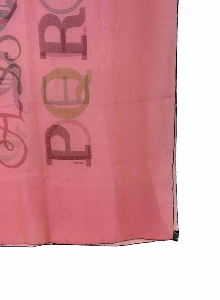 Hermes A.M. Cassandre Silk Alphabet Scarf