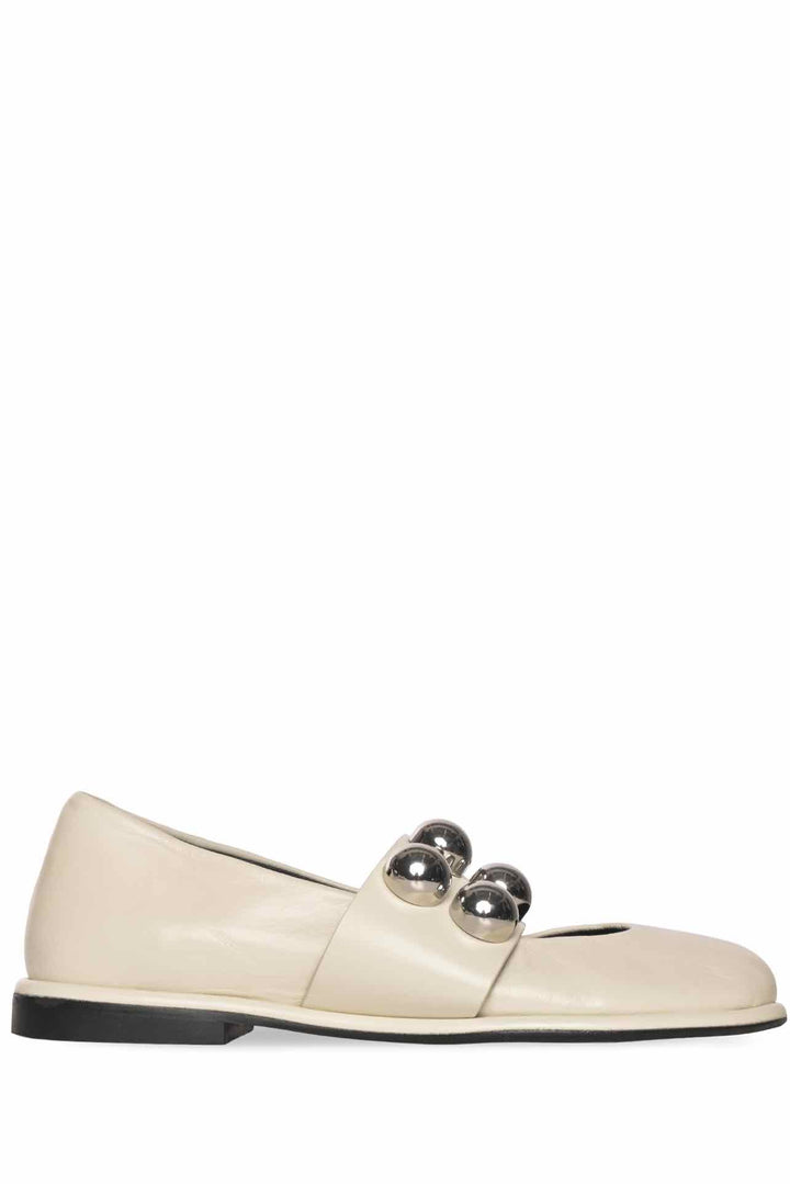 ME+EM Size 38 Oversized Stud Ballerina Flats