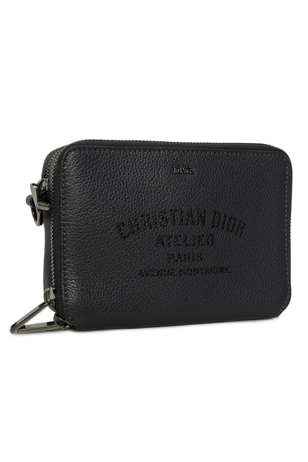 Dior Homme 2020 Leather Atelier Zip Pouch Crossbody