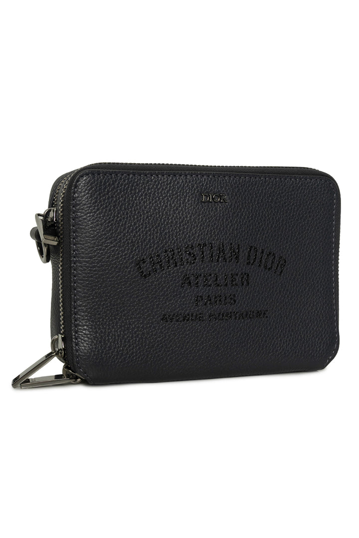 Dior Homme 2020 Leather Atelier Zip Pouch Crossbody