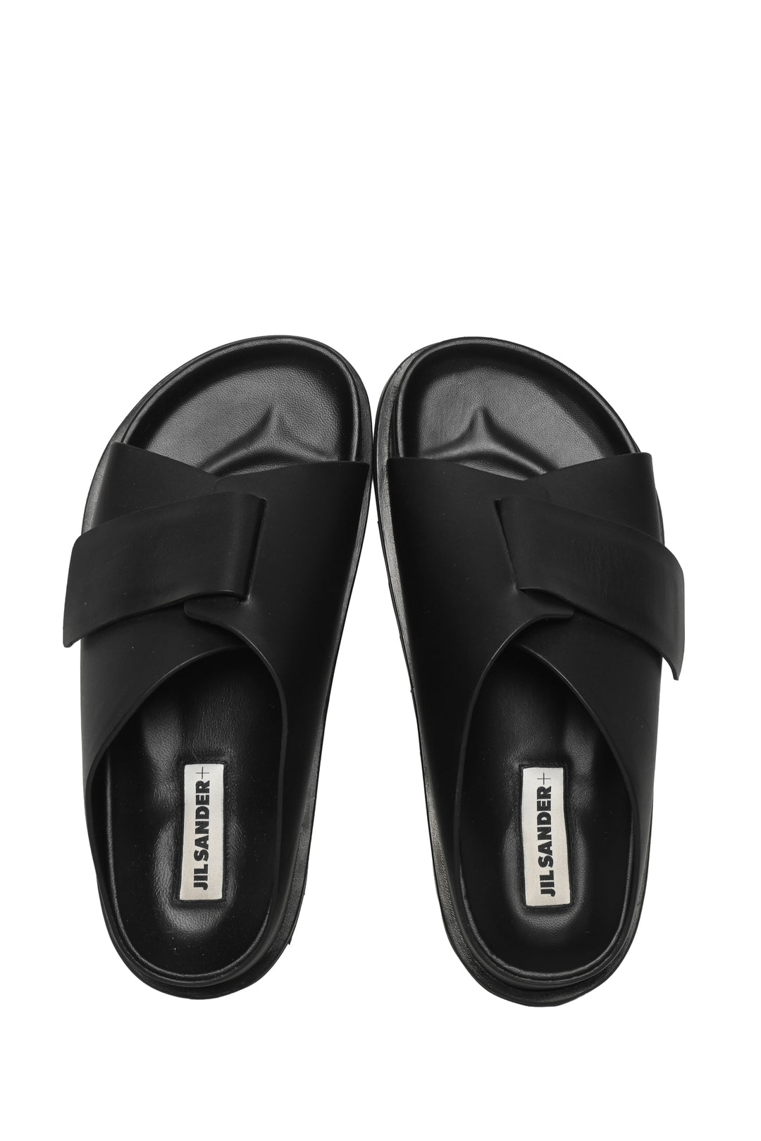 Jil Sander Size 39 Platform Leather Slides