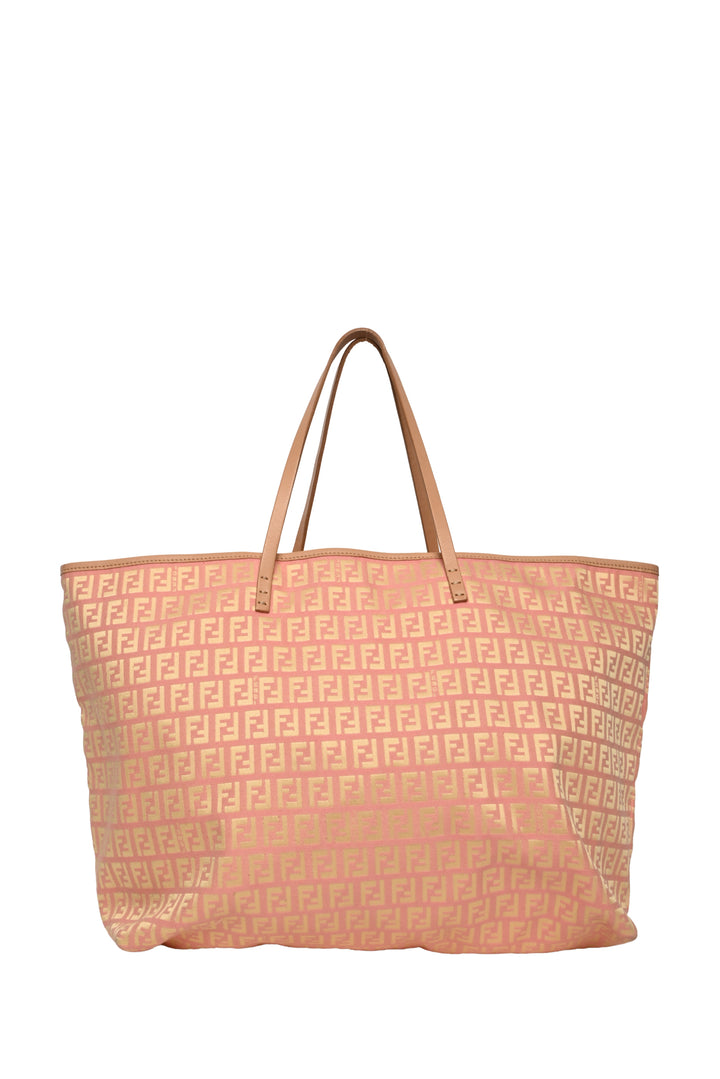 Fendi Fendi Pink Zucchino Fabric Tote