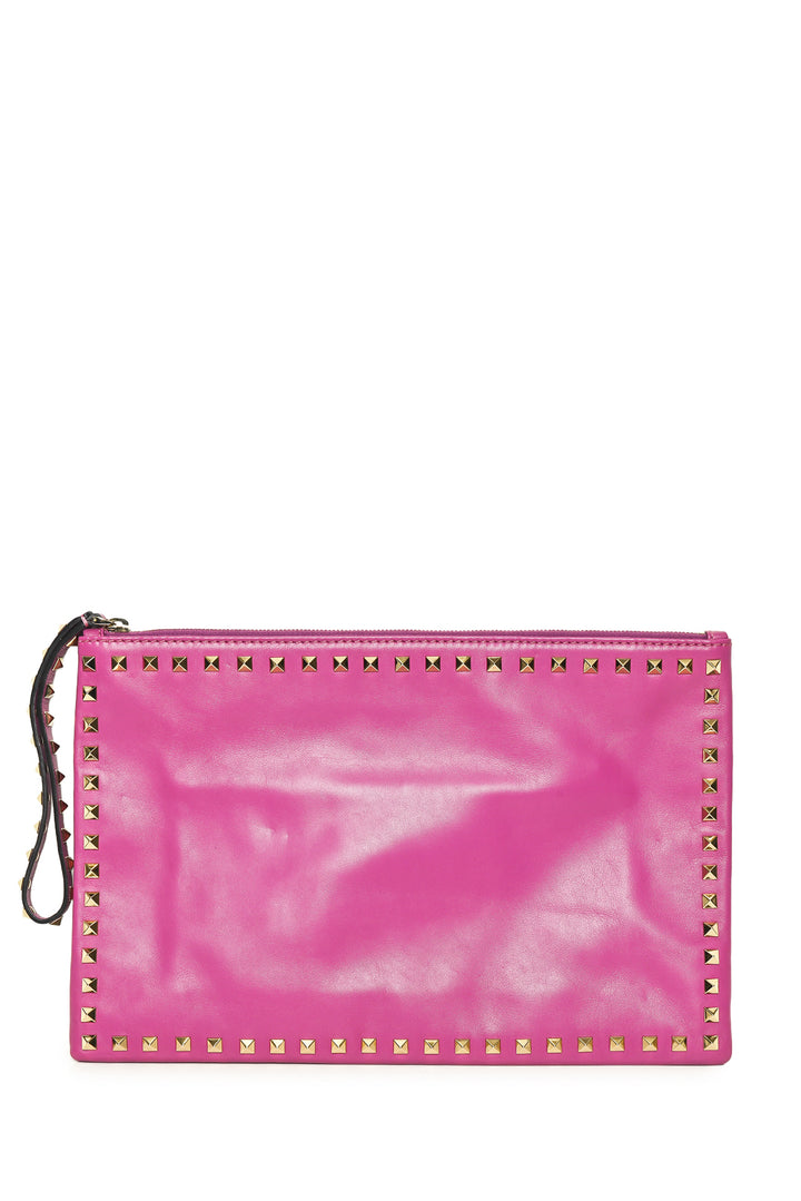 Valentino Rockstud Wristlet Clutch