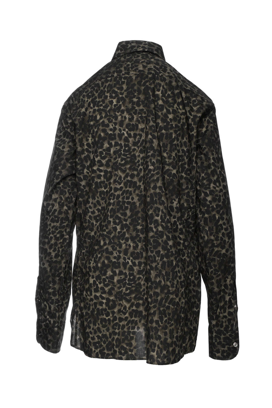 Tom Ford Size L Men's Leopard Shirt Long Sleeve