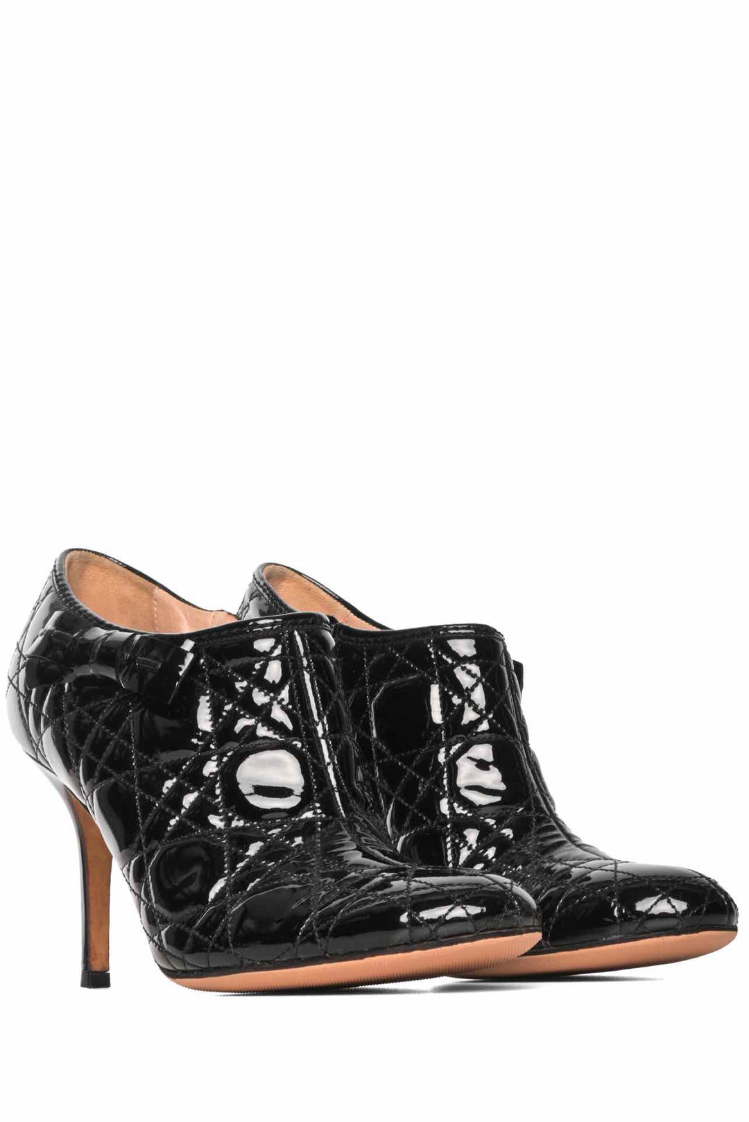 Dior Size 38 Cannage Patent Leather Boots