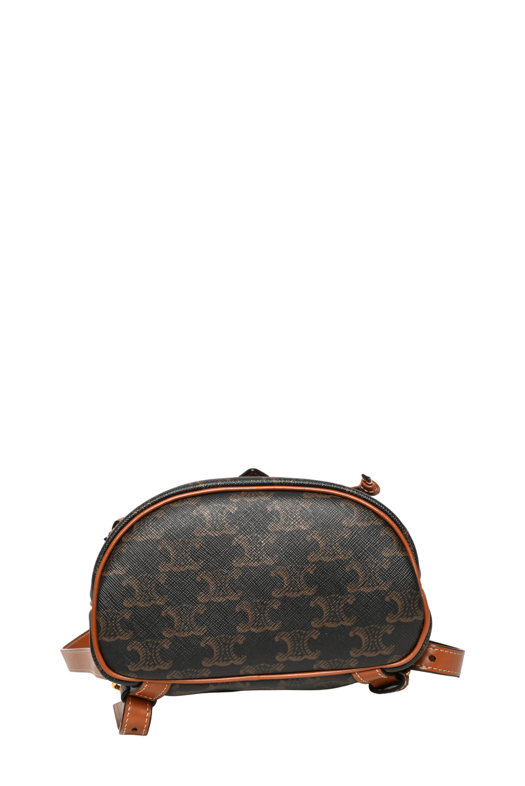 Celine 2021 Mini Backpack Folco in Triomphe Canvas & Calfskin