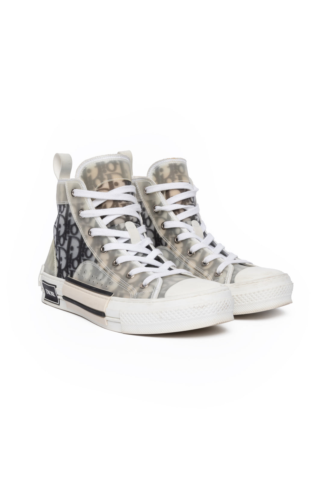 Christian Dior Size 39 B23 Oblique Canvas High Top Sneaker