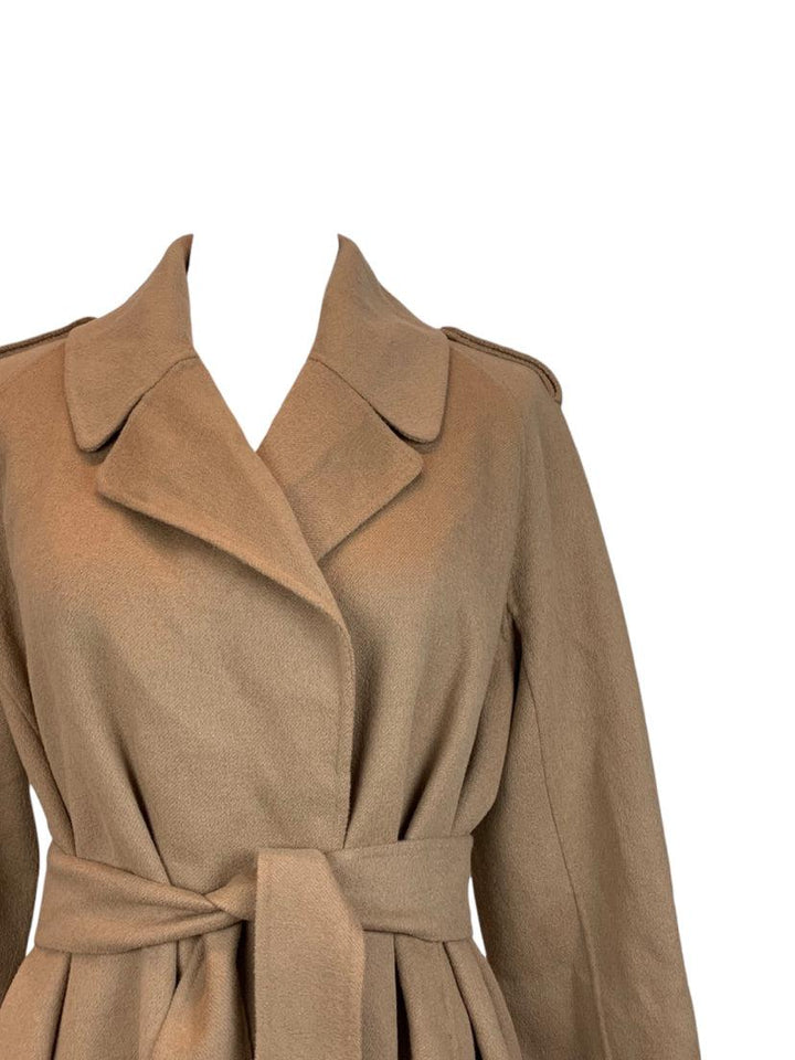 'S Max Mara Size 8 Wool & Angora Rabbit Blend Coat