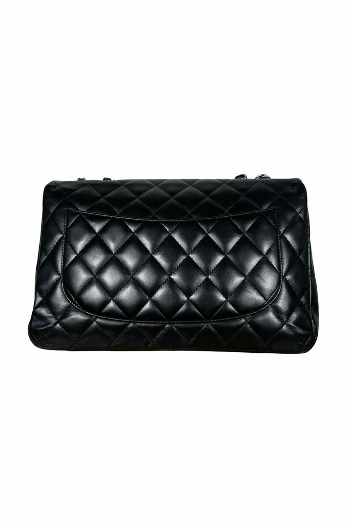 Chanel 2009 Quilted Jumbo Lambskin Single Flap Bag
