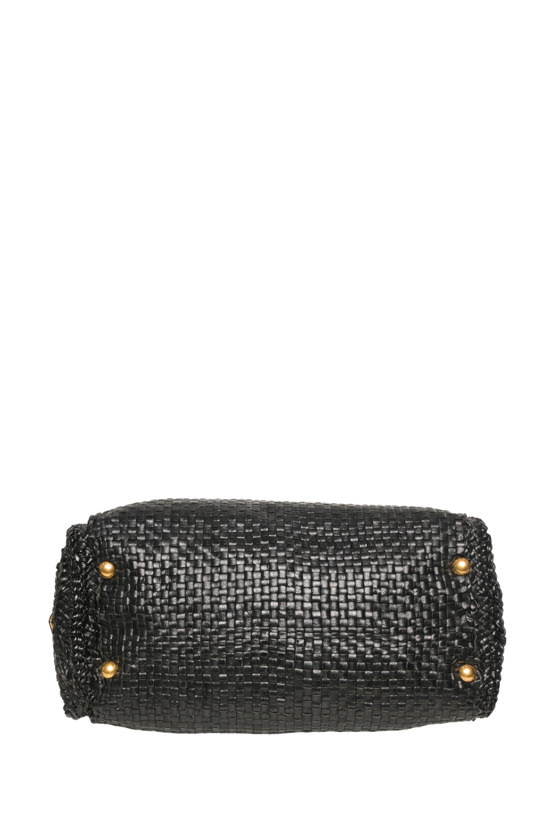 Prada Madras Woven Top Handle Bag