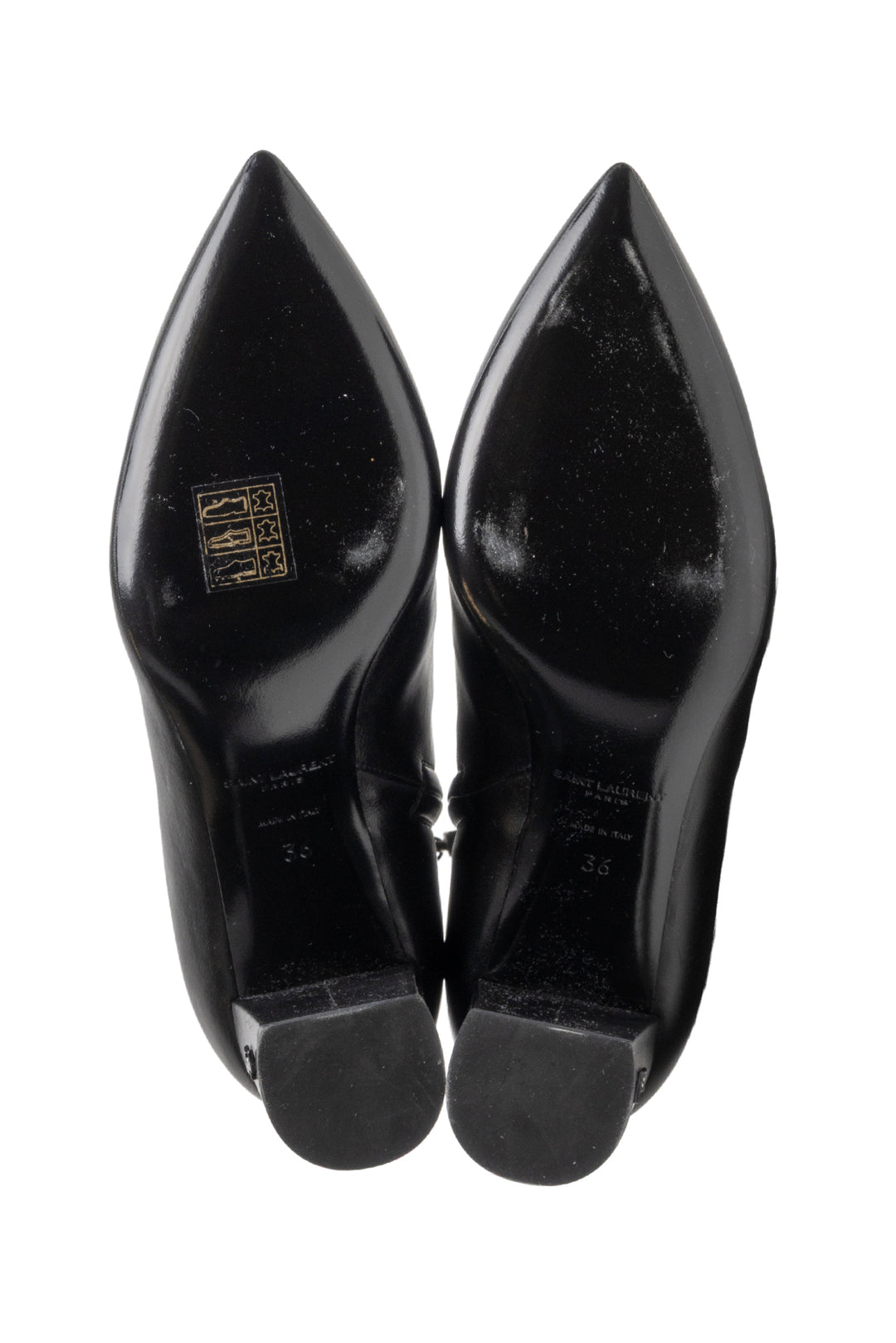 Saint Laurent Size 36 Betty Leather Ankle Boots