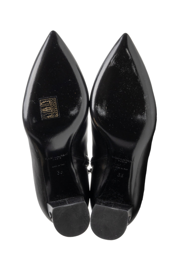 Saint Laurent Size 36 Betty Leather Ankle Boots