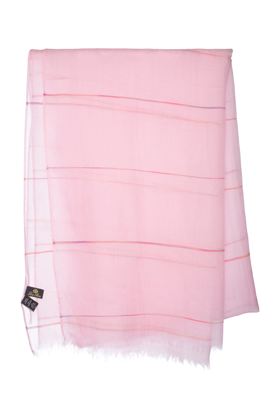 Loro Piana Cashmere & Cotton Striped Scarf