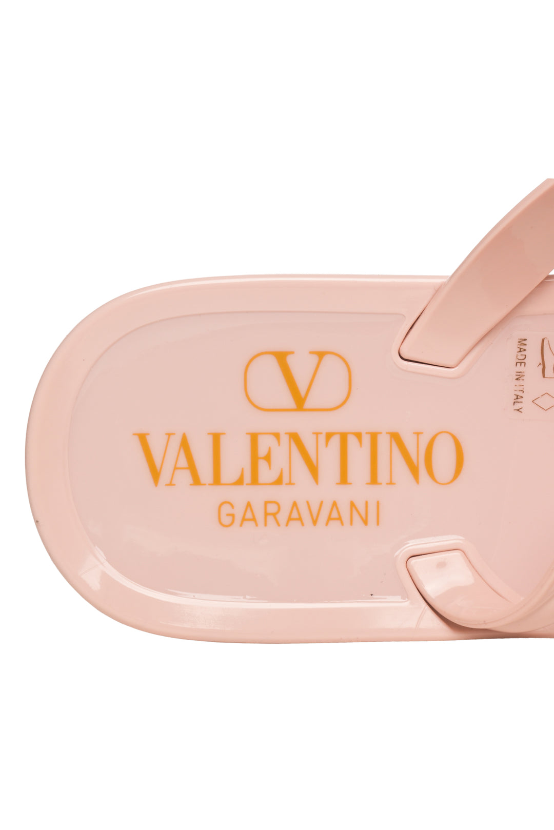 Valentino Size 37 VLogo Signature Rubber Thong Sandals