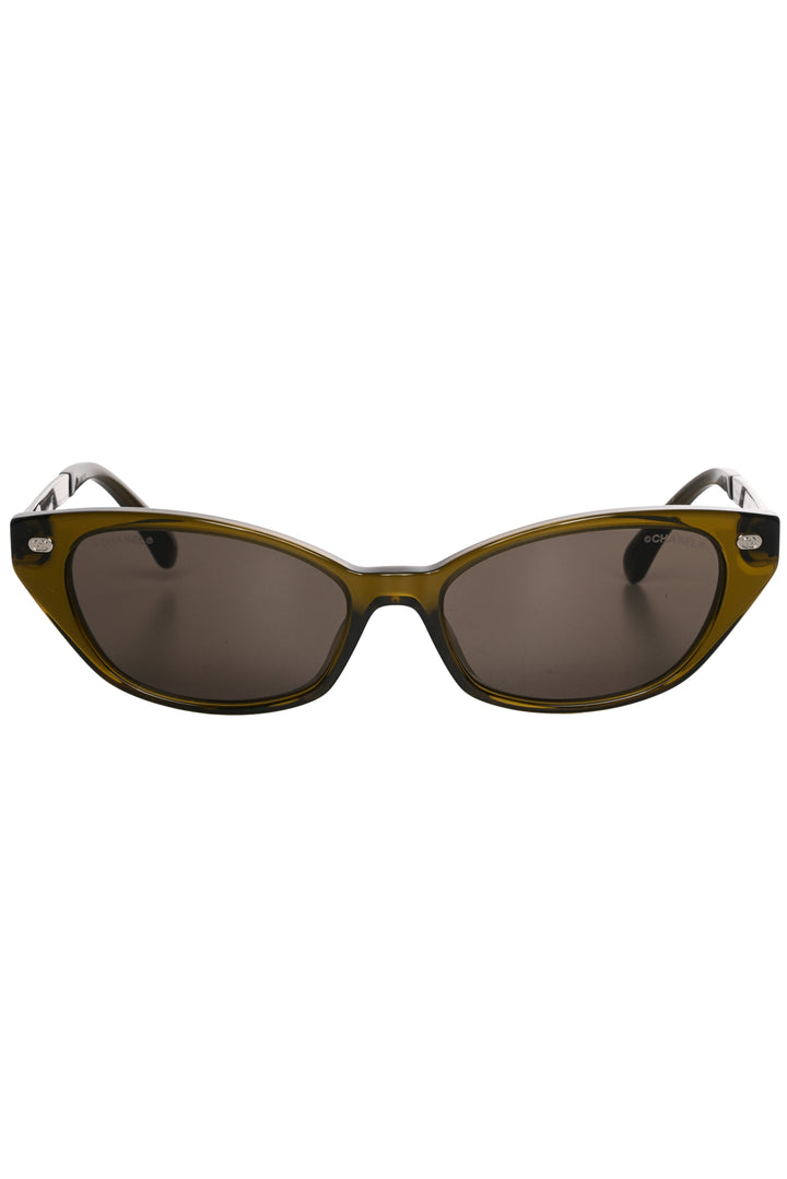 Chanel Interlocking CC Logo Cat-Eye Sunglasses