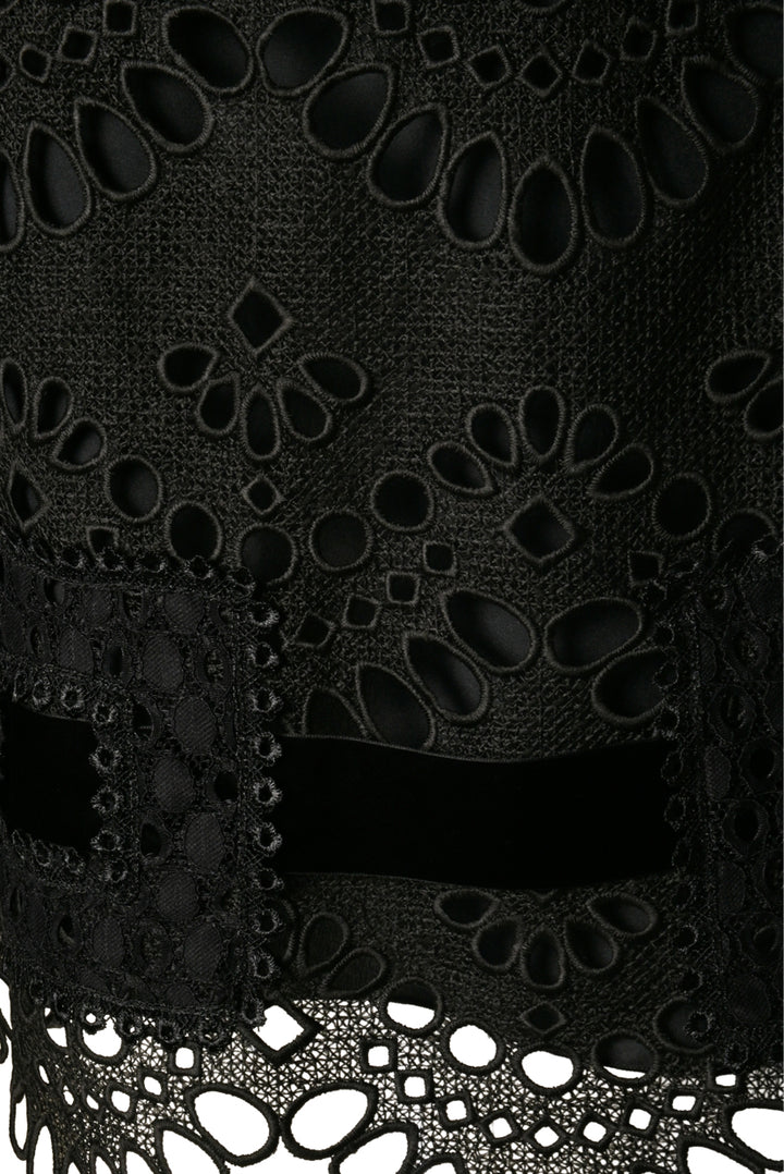 Anna Sui Size 6 Sleeveless Velvet Bow Dress