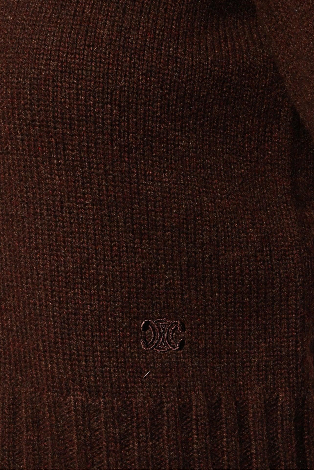 Celine Size S Embroidered Logo Cashmere Sweater